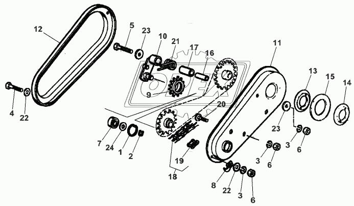 Grain Elevator Anthwear-UPPER TRANSMISSION