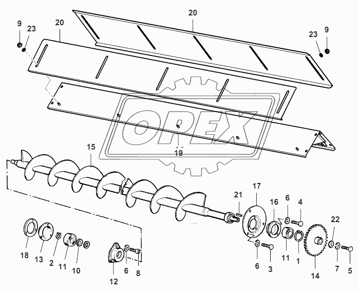 Grain Tank Unloading Auger