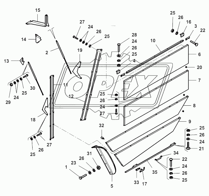 R.H. Side Wall Guard 2