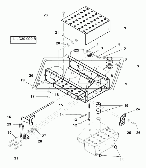 Ladder Footboard-Extention From Serial Number 551510027