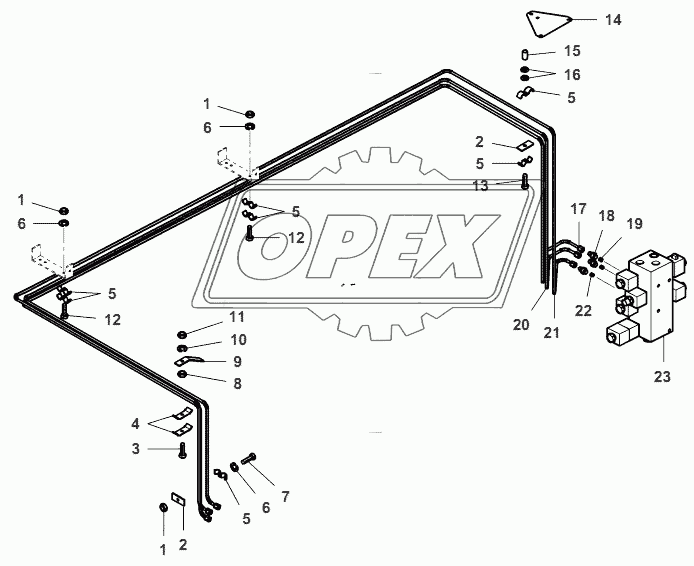 Reel Circuit Hydraulic-From No 551510049 1