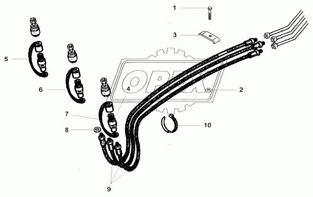 Reel Circuit Hydraulic-Up To 551510048