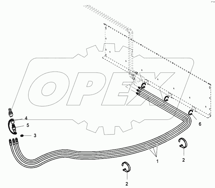 Reel Circuit Hydraulic-From No 551510049