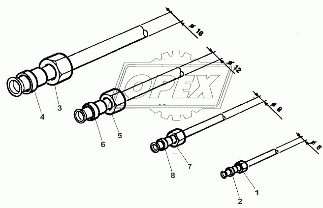 Connections For Hydraulics Pipes