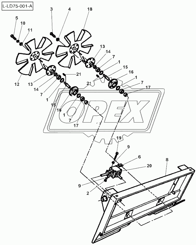 Chaff Spreader-Chassis