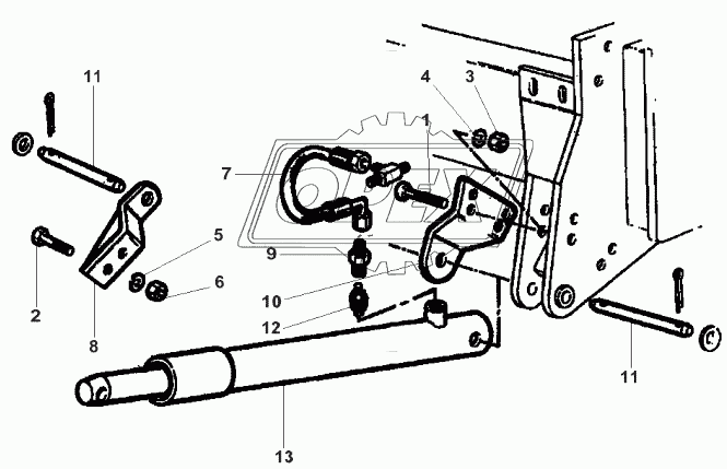 Cutter Bar Lifting Additional Ram