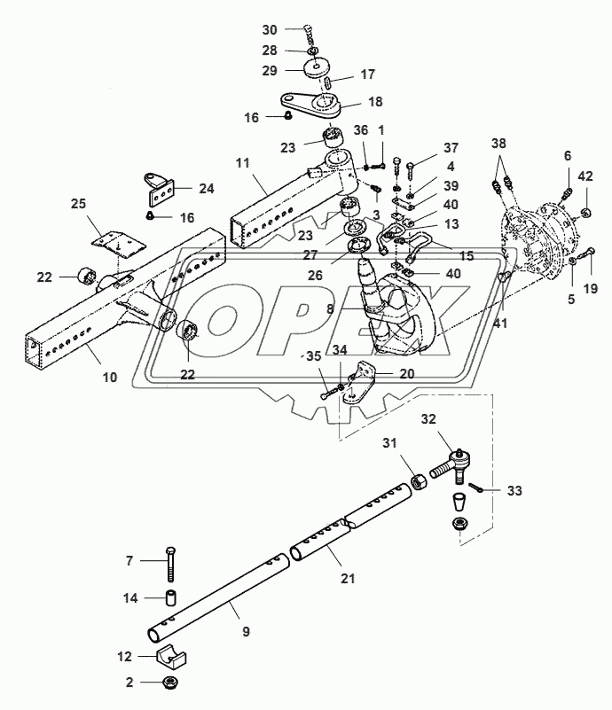 Rear Axle-4 WD