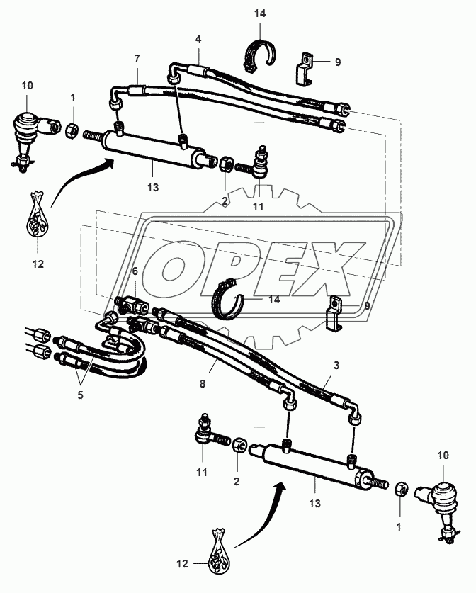 Rear Axle-4 WD-Hydraulic Cylinder