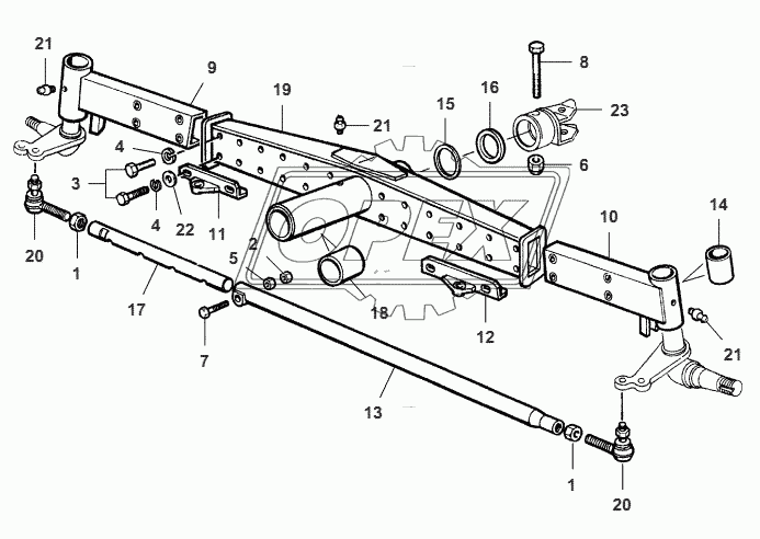 Rear Axle-Adjustable 1