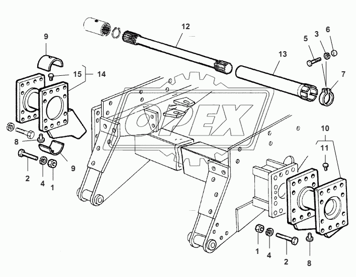 Chassis Crawler Tracks-6 Rollers 1