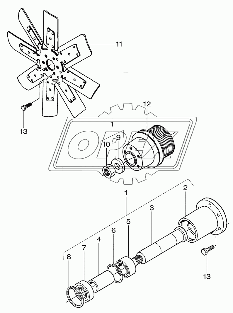 Drive Shaft, Fan Engine