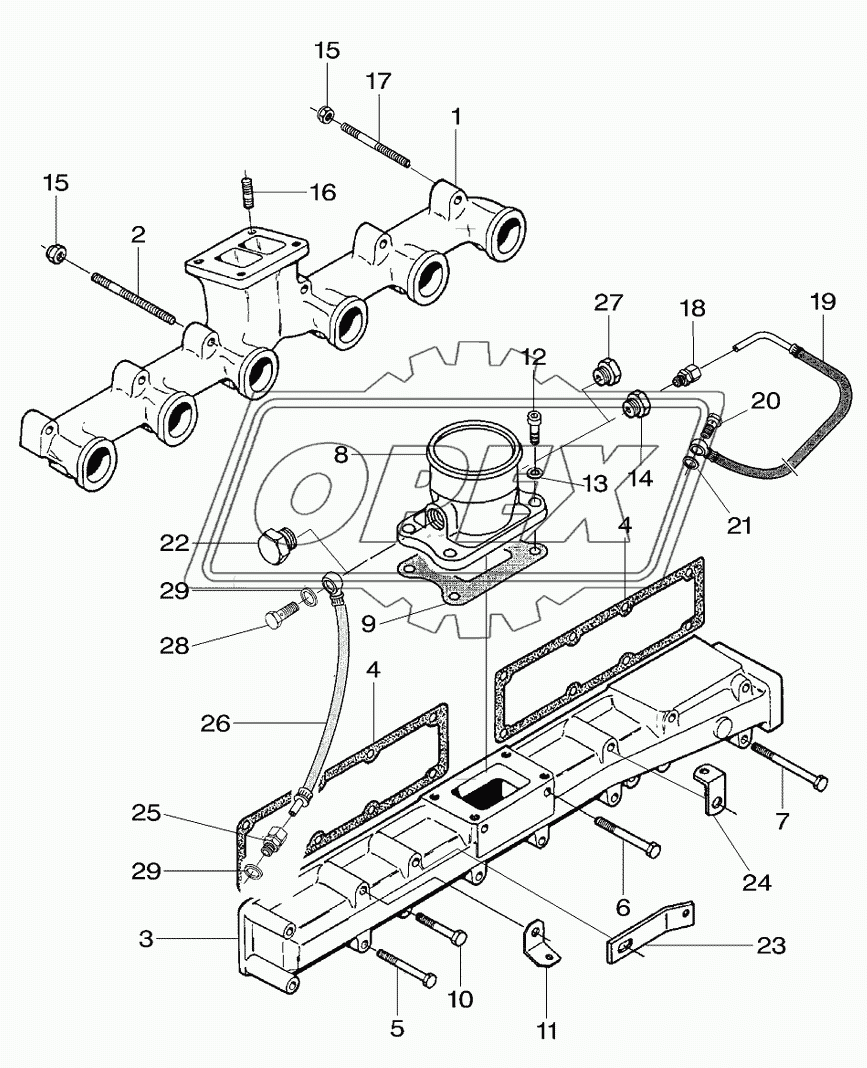 Engine, Intake & Exhaust Manifold 8350