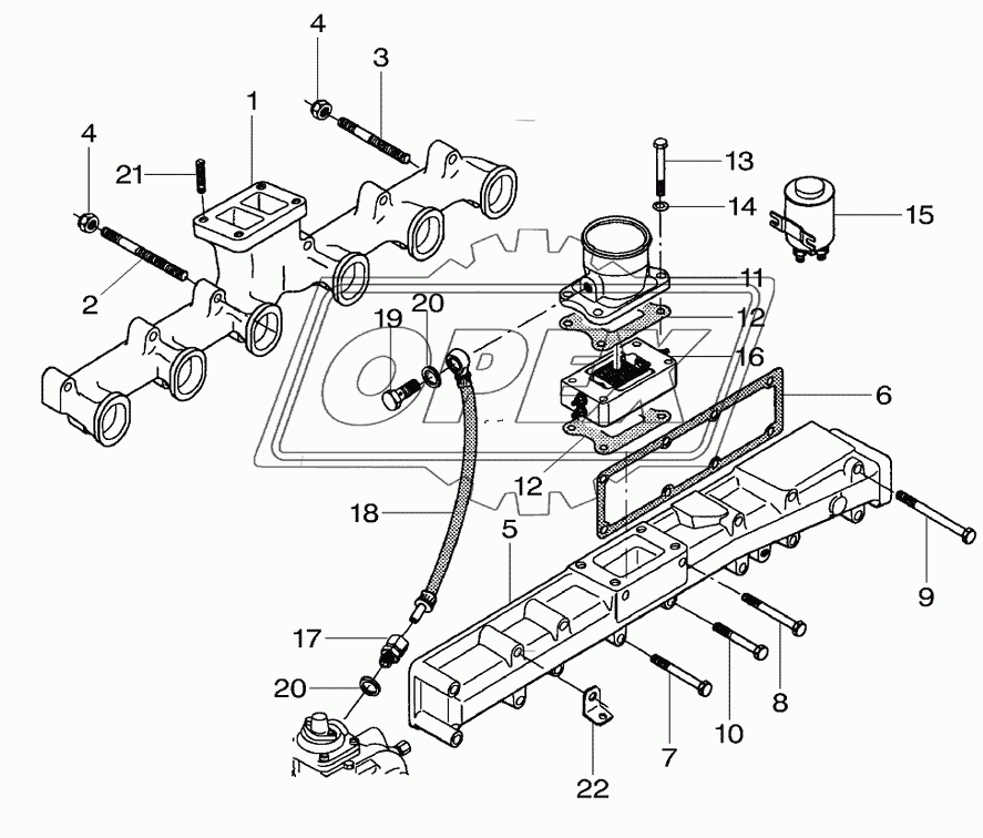 Engine, Intake & Exhaust Manifold