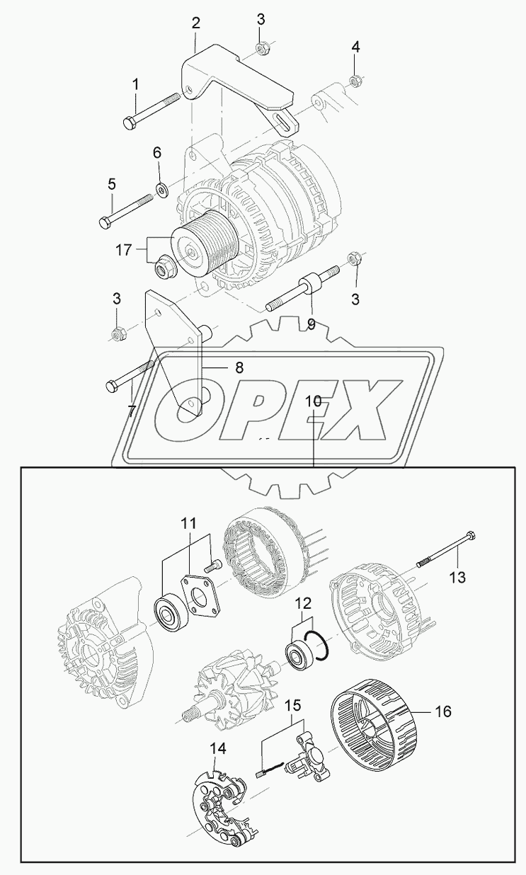 Alternator, 84cta-4v Engine - From R16351