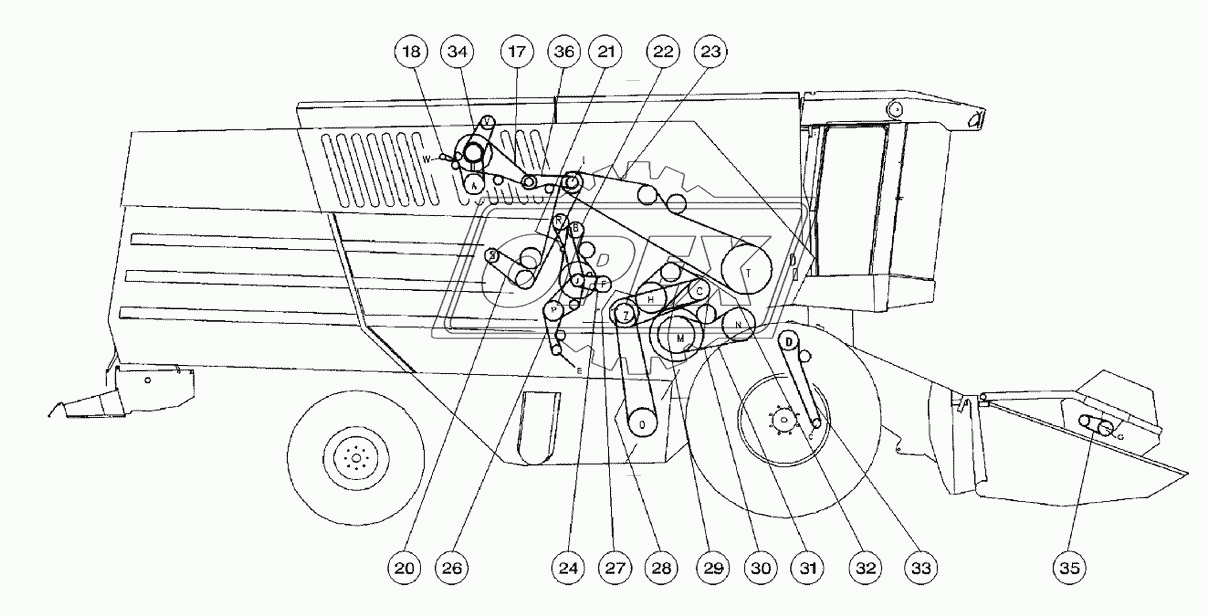 Belt Mounting, Right Side