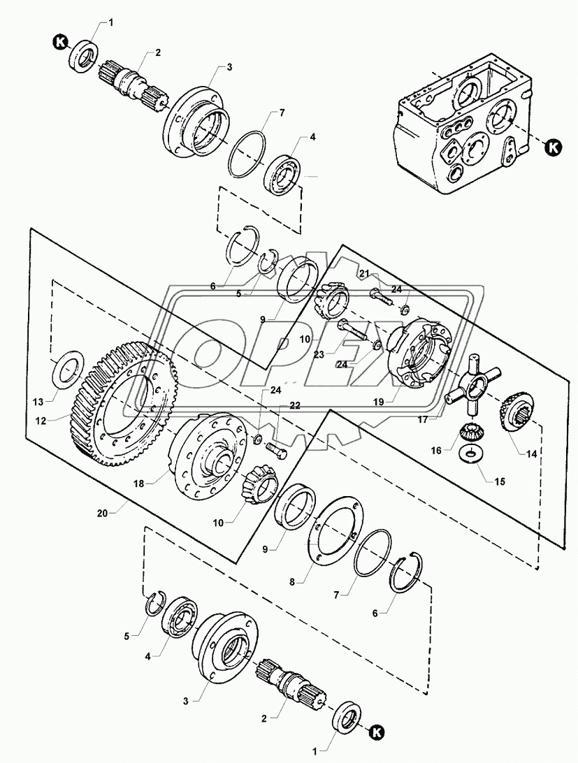 Differential Gearbox D46140058