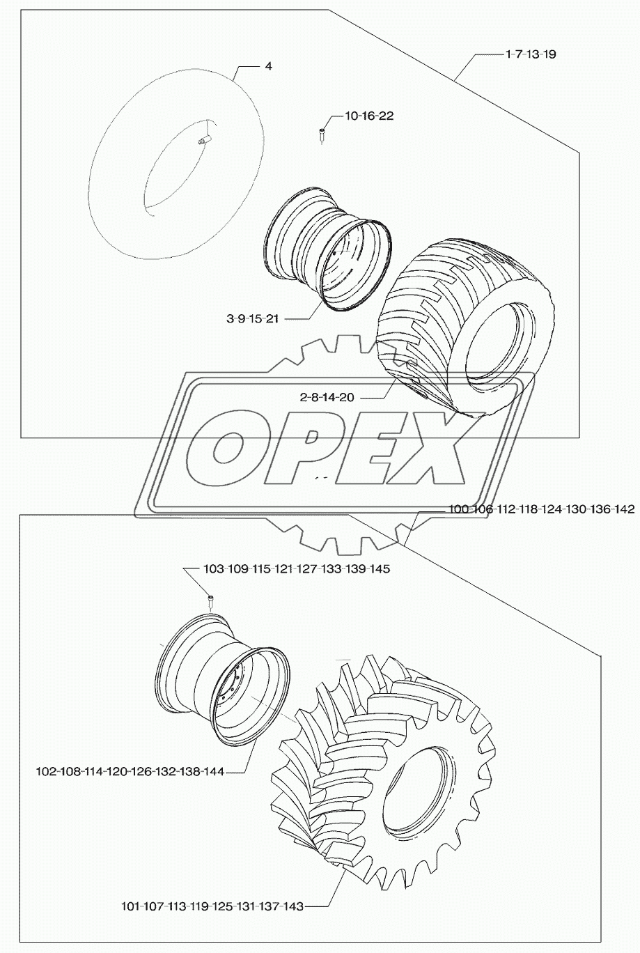 Traction Wheel And Rear Wheel Standard