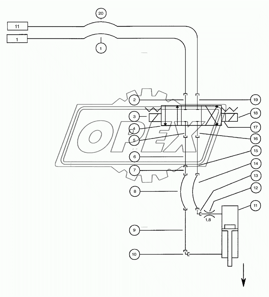 Hydraulics - Unloading Auger Out/In