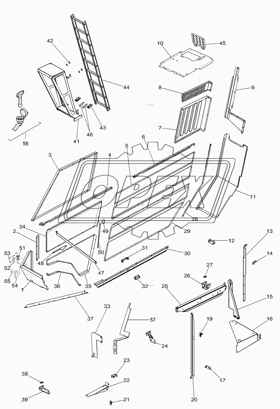 Bottom Rh Guard And Ladder