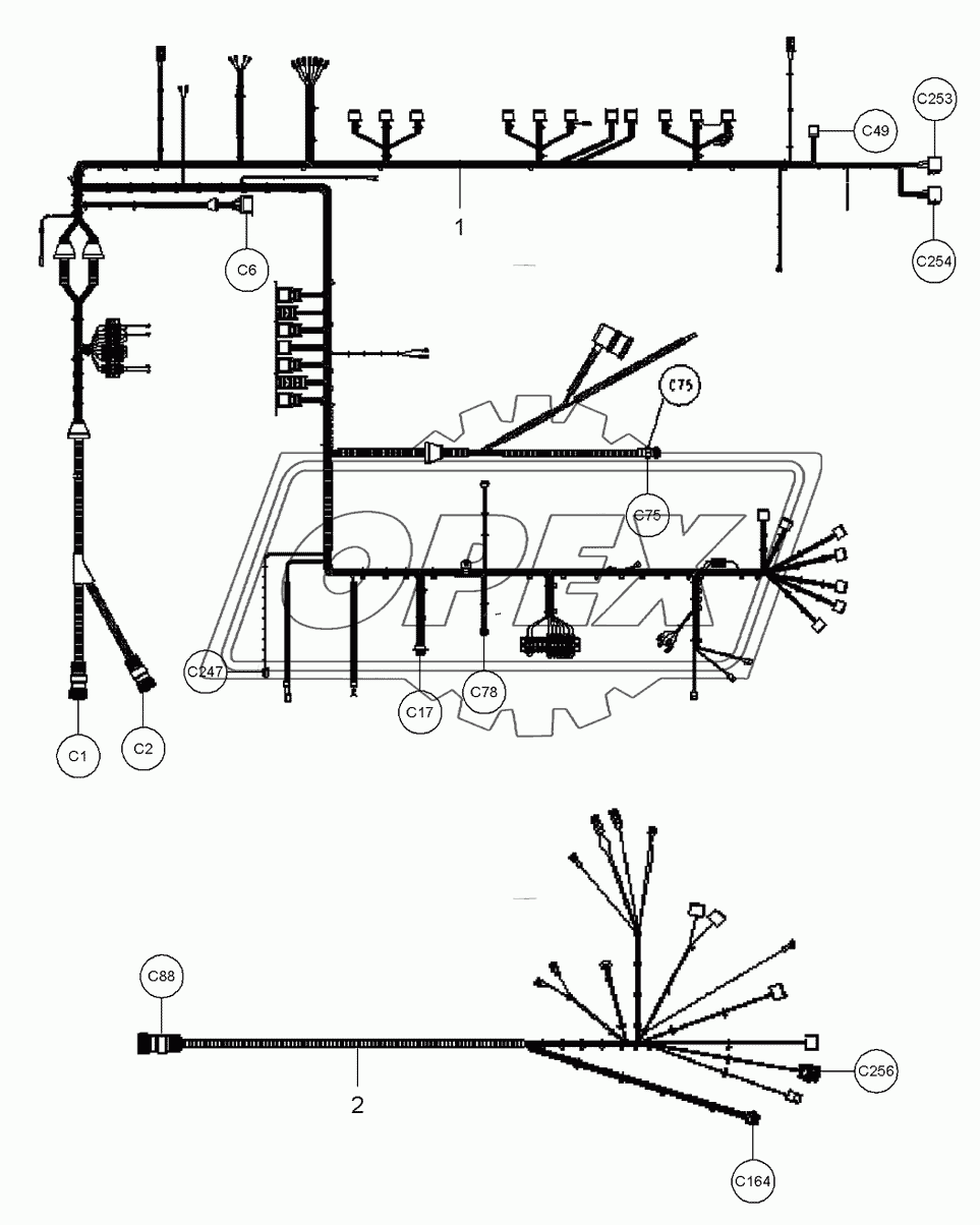 Electrical Wiring Cab Harness 3