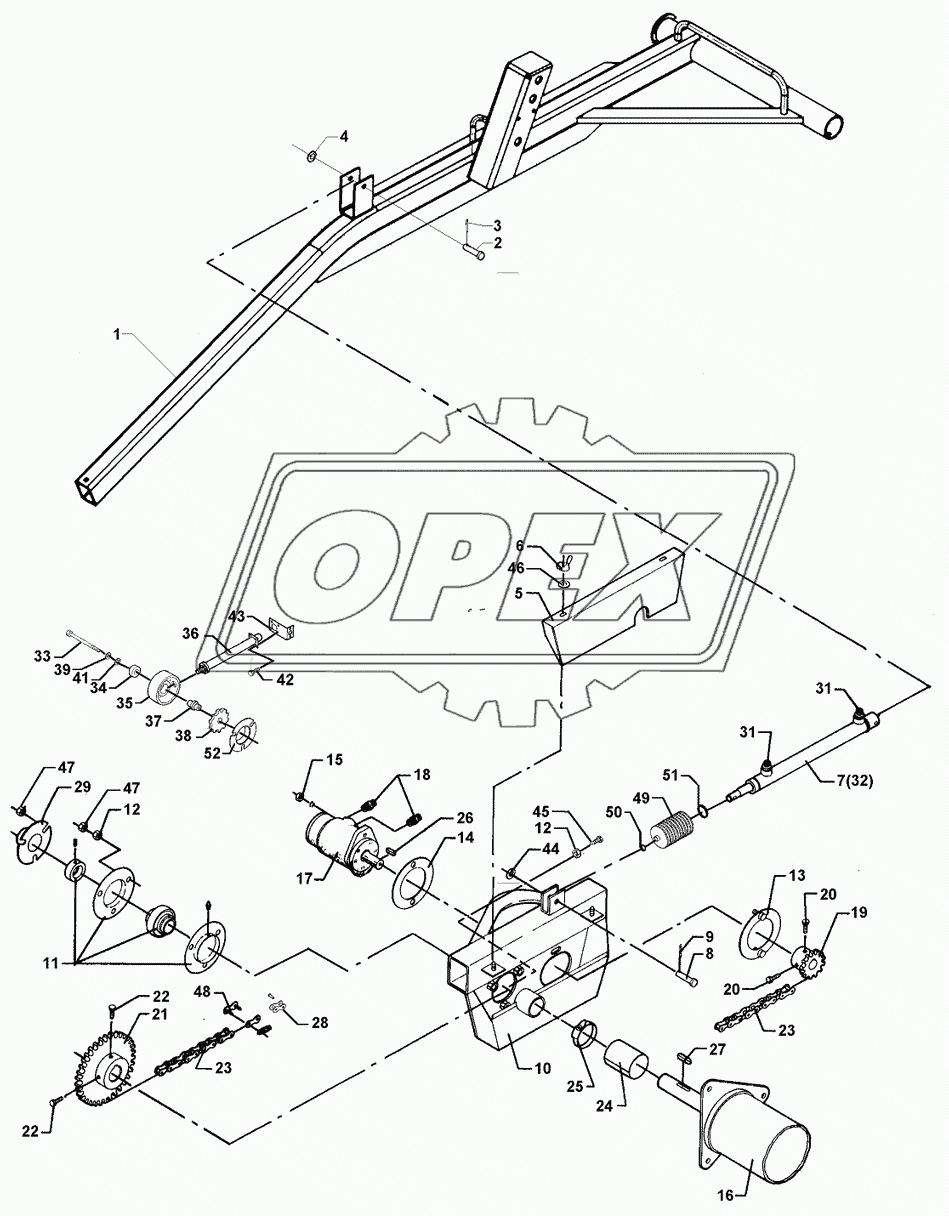 Reel Suspension And Hydraulic Motor