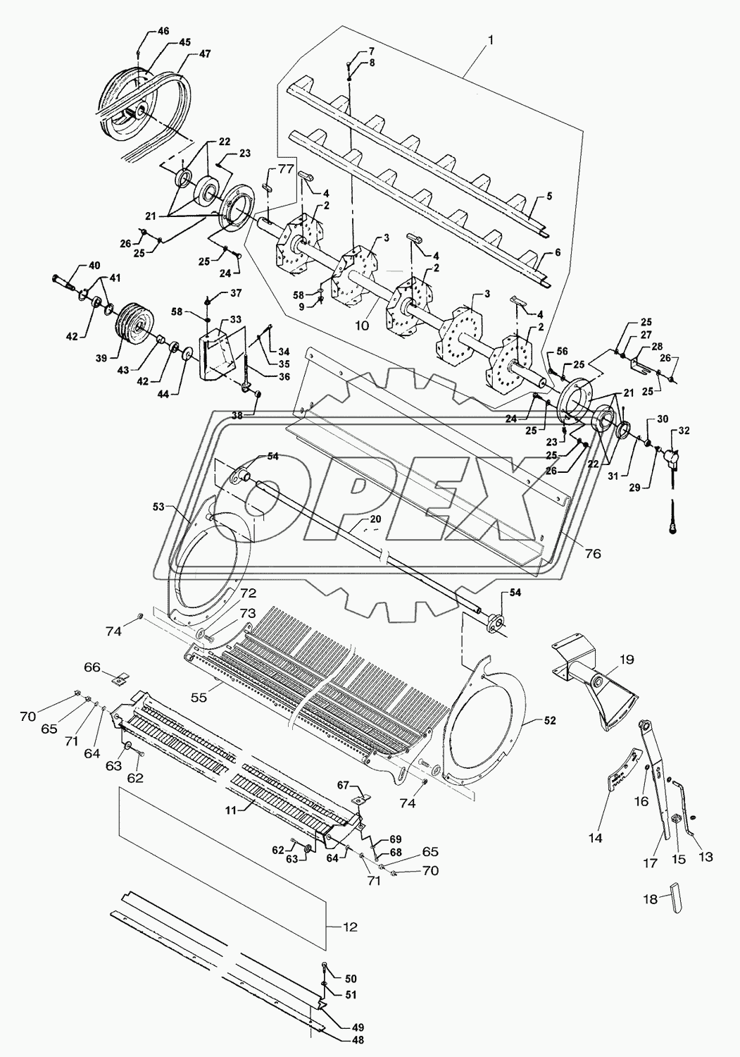 Concave, Cylinder And Grain Separator