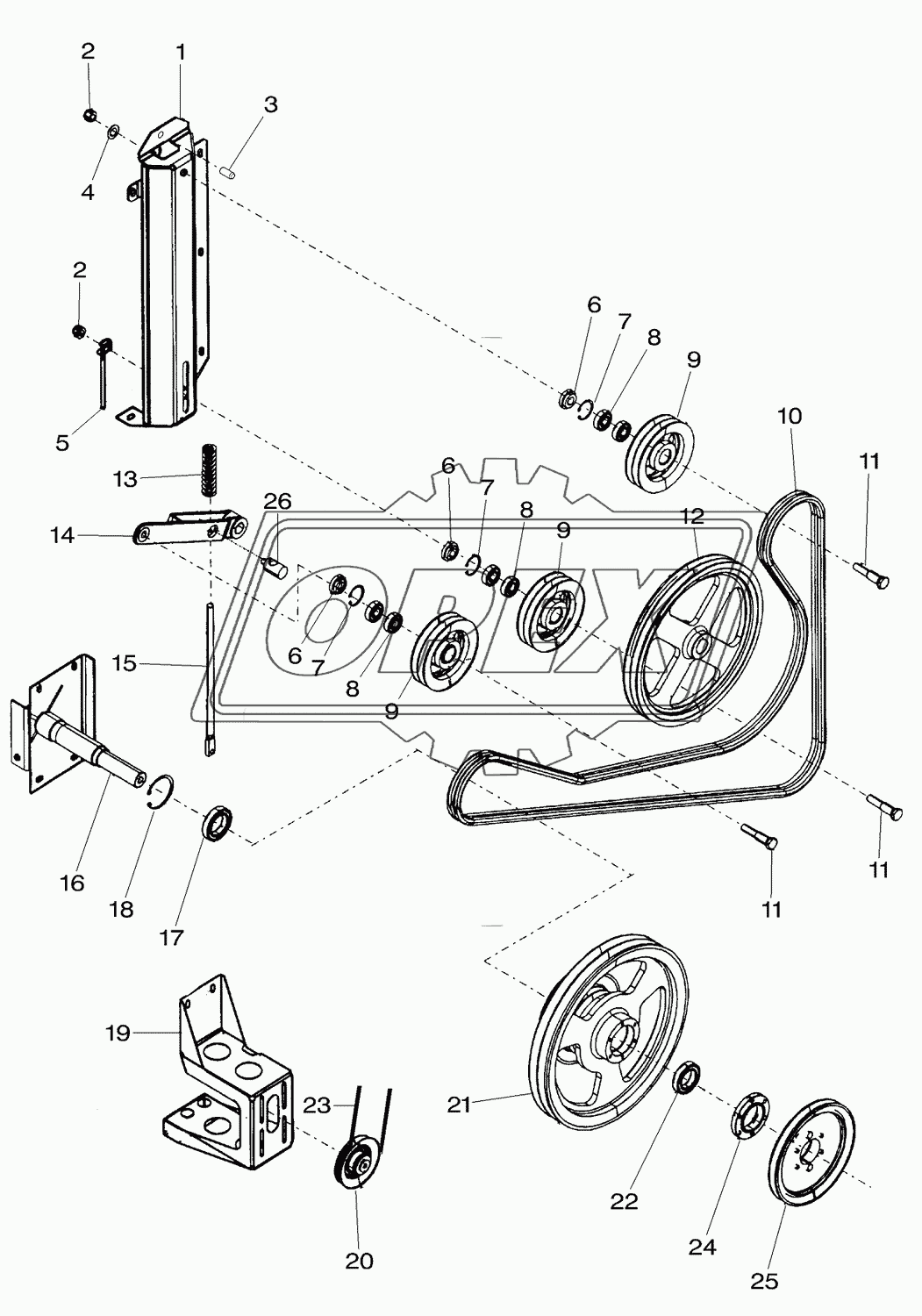 Straw Walker Transmission