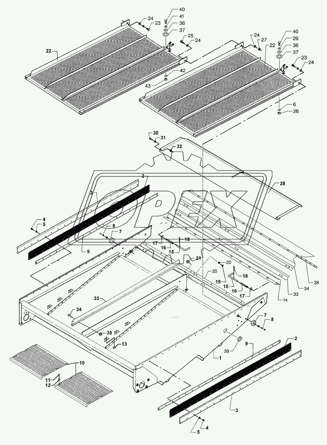 Lower Shaker Shoe And Sieves