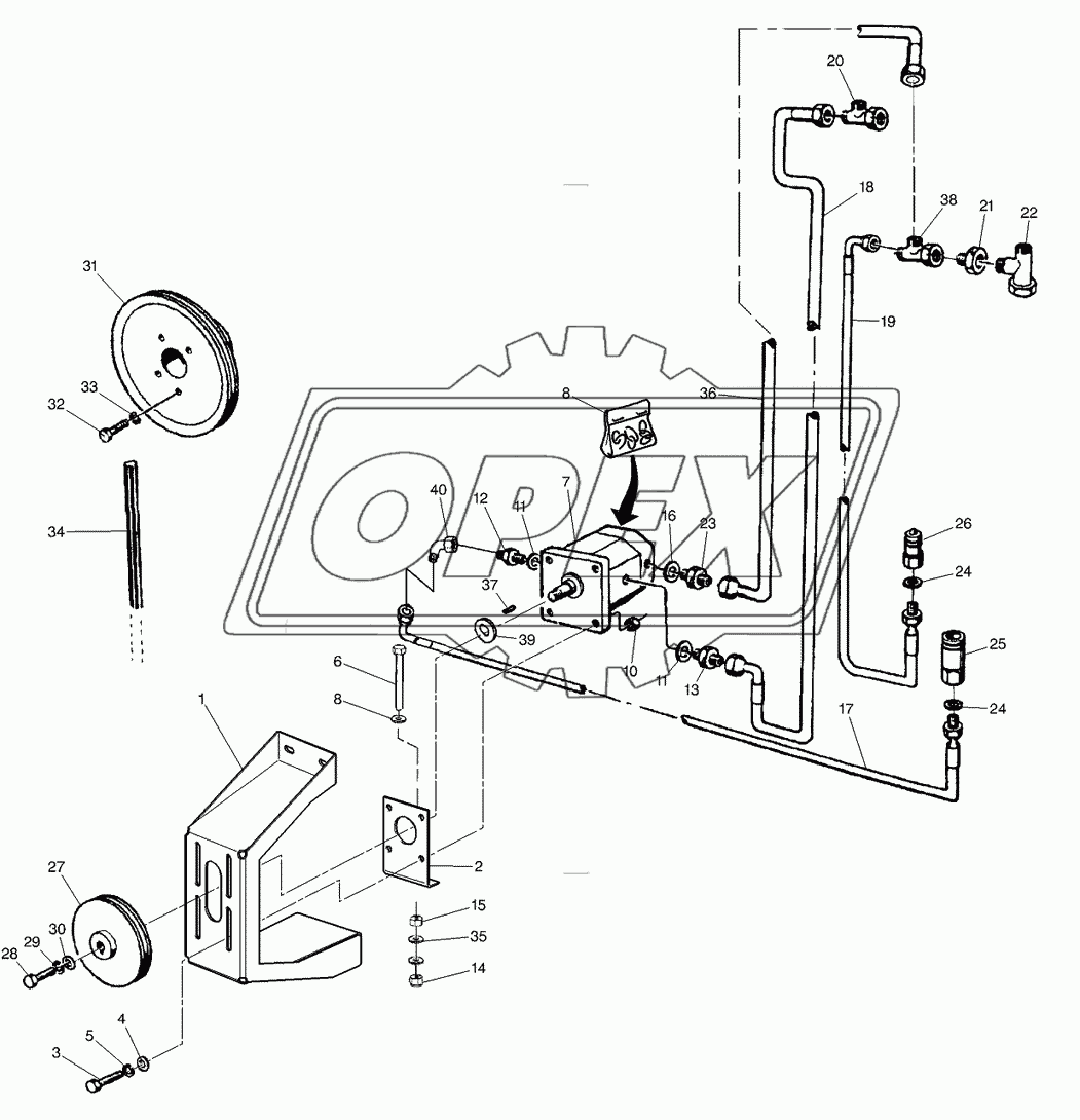 Hydraulic Pump For Chaff Spreader