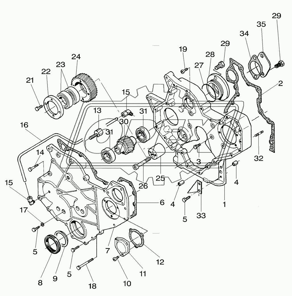 Engine, Timing Gear Housing