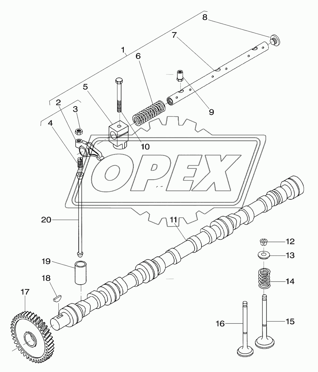 Engine, Camshaft & Rocker Arm