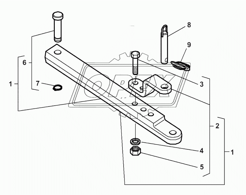 Swinging Drawbar - With DROMONE Automatic Hook