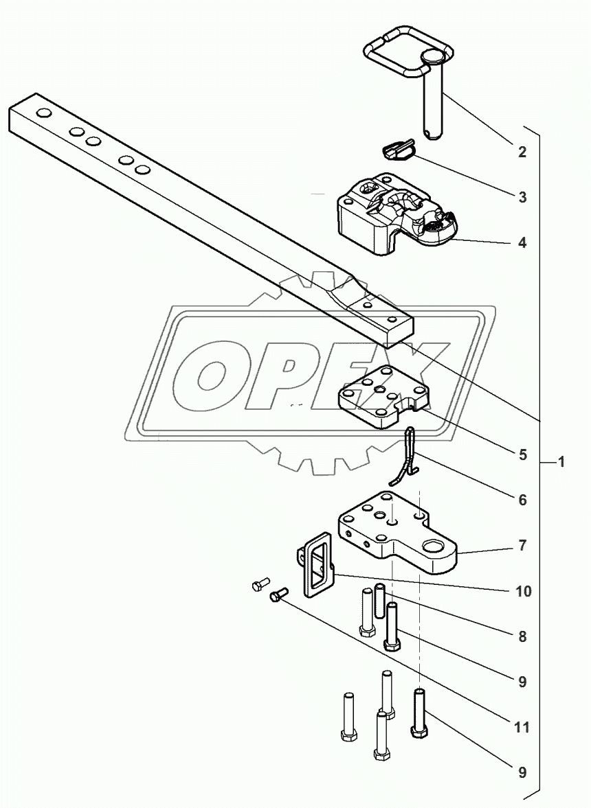 Swinging Drawbar - SAE STANDARD 2