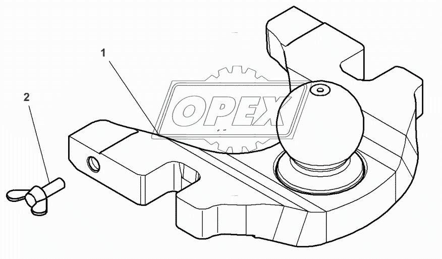 Swinging Drawbar - Ball And Sscket Hitch 2