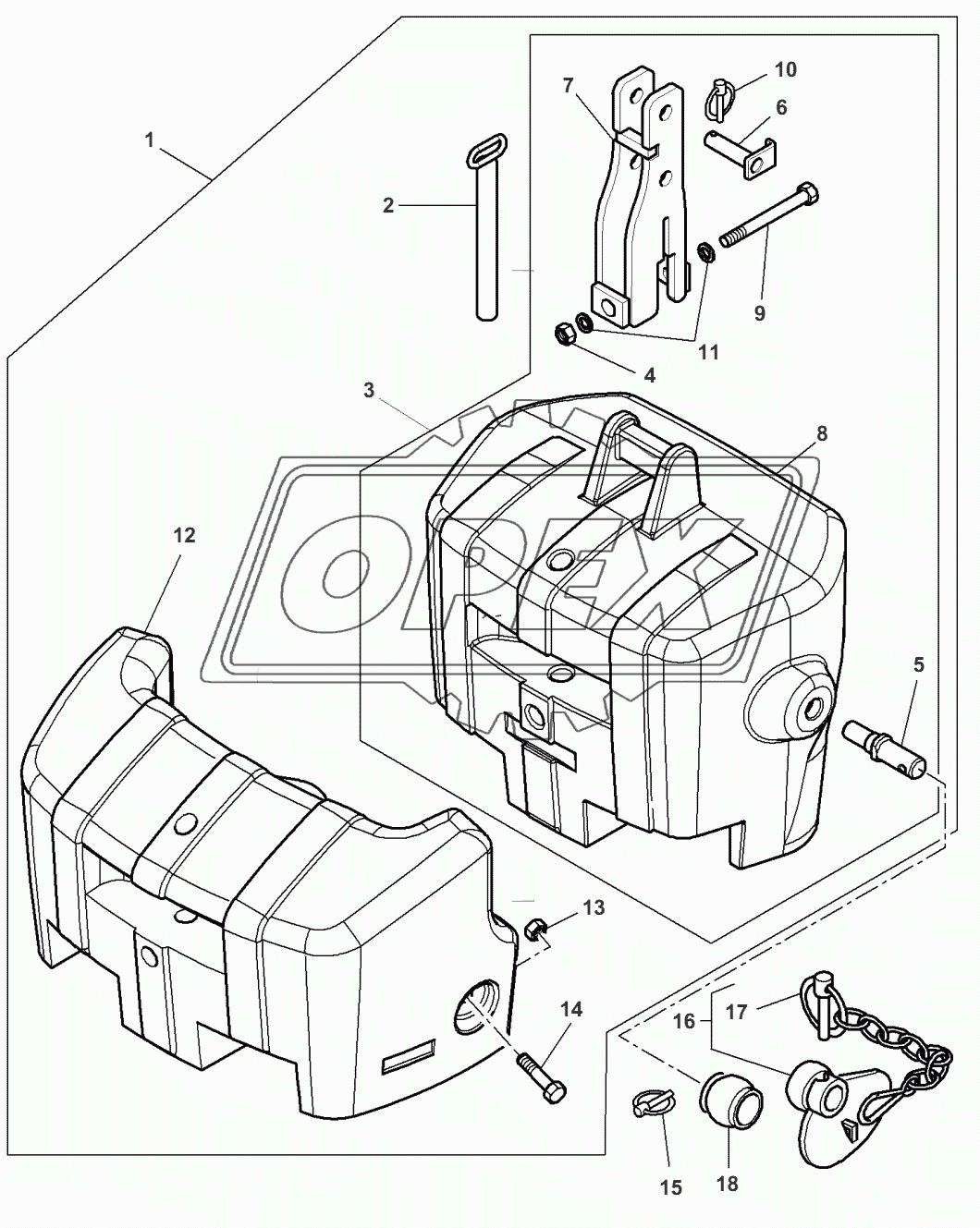 Weight Frame And Tow Pin 3