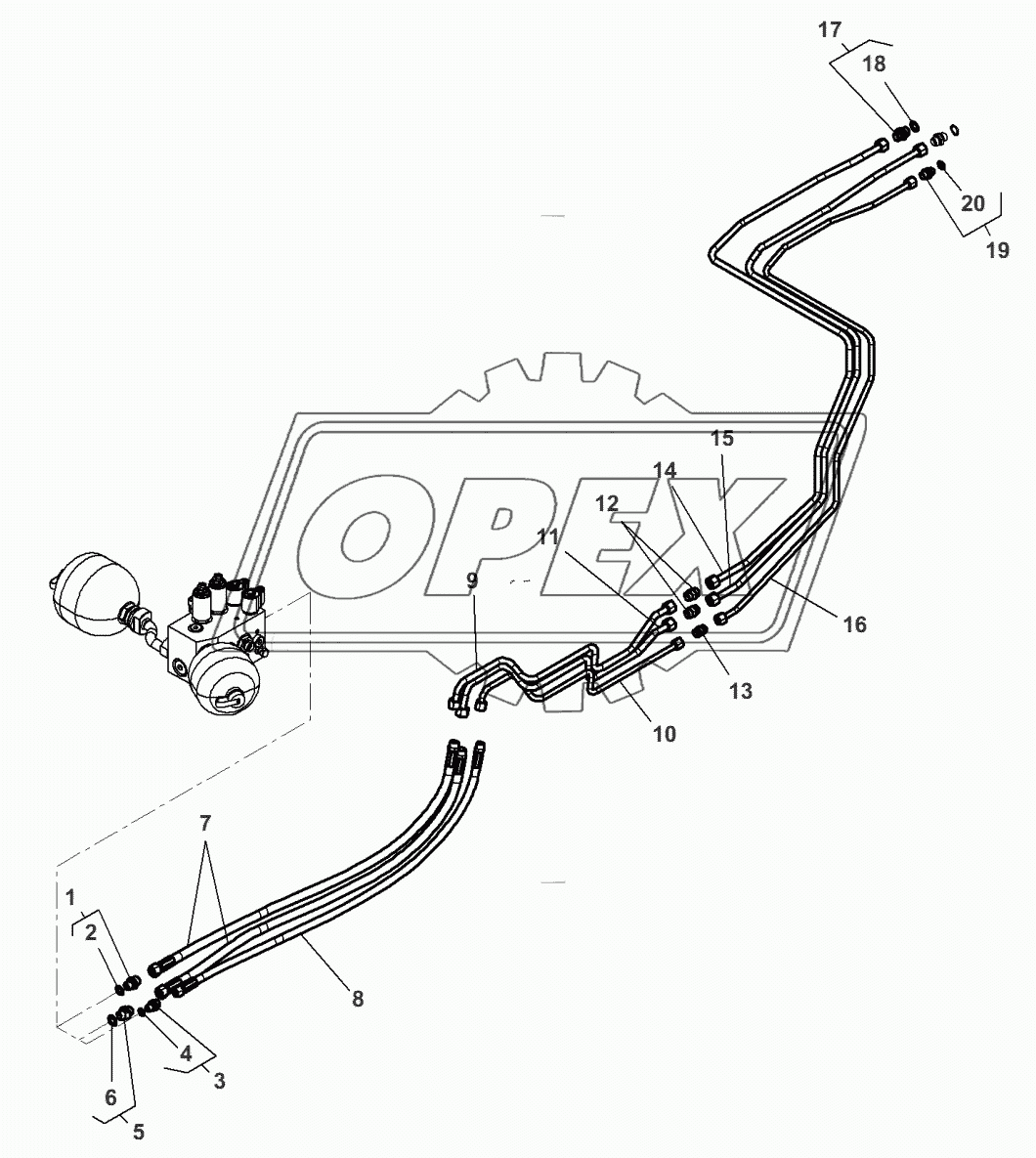 Front Suspension Hydraulic Lines