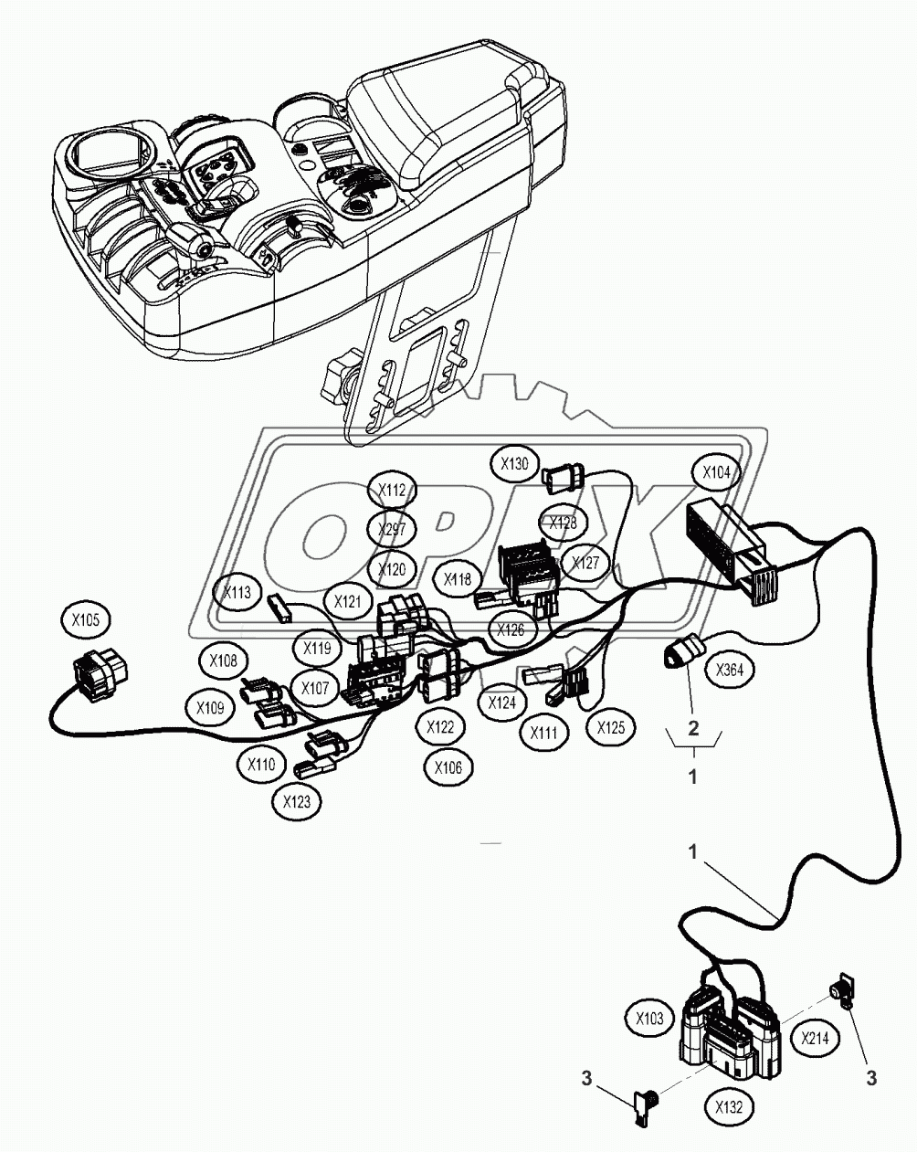 Instrument Panel Harness - Armrest