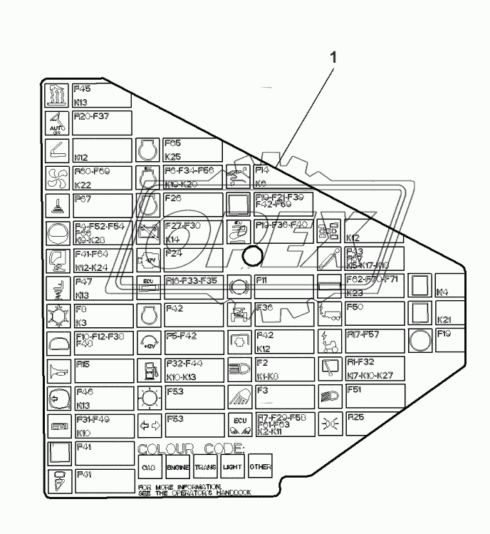 Plate Relay St Fuse Holder - Decals