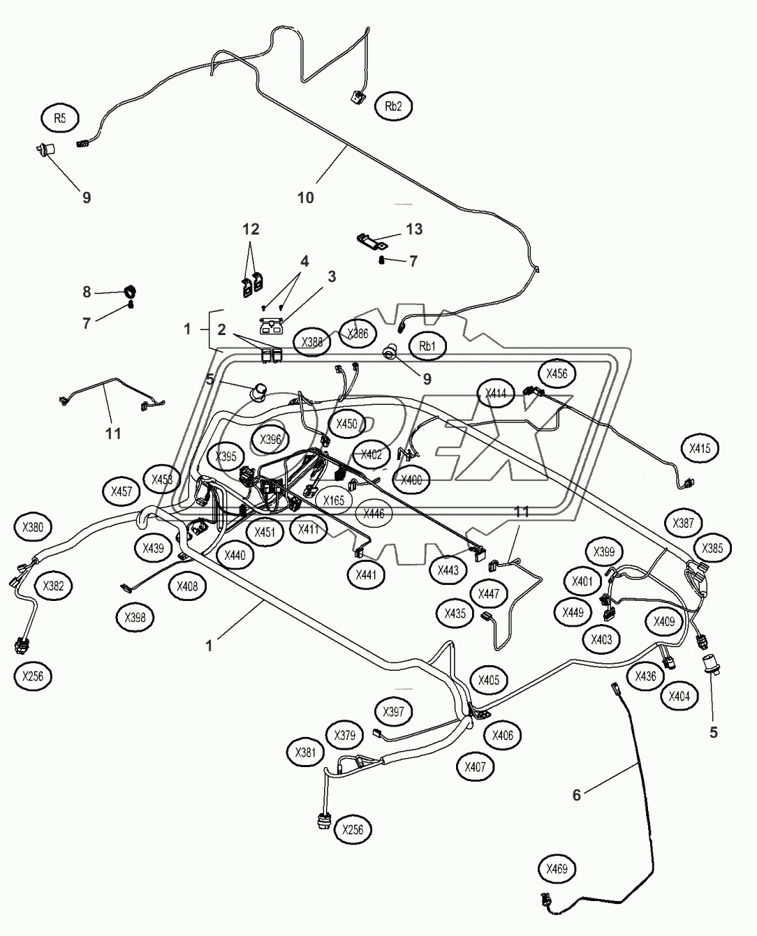 Roof Harness - Automatic Air Conditioner 1