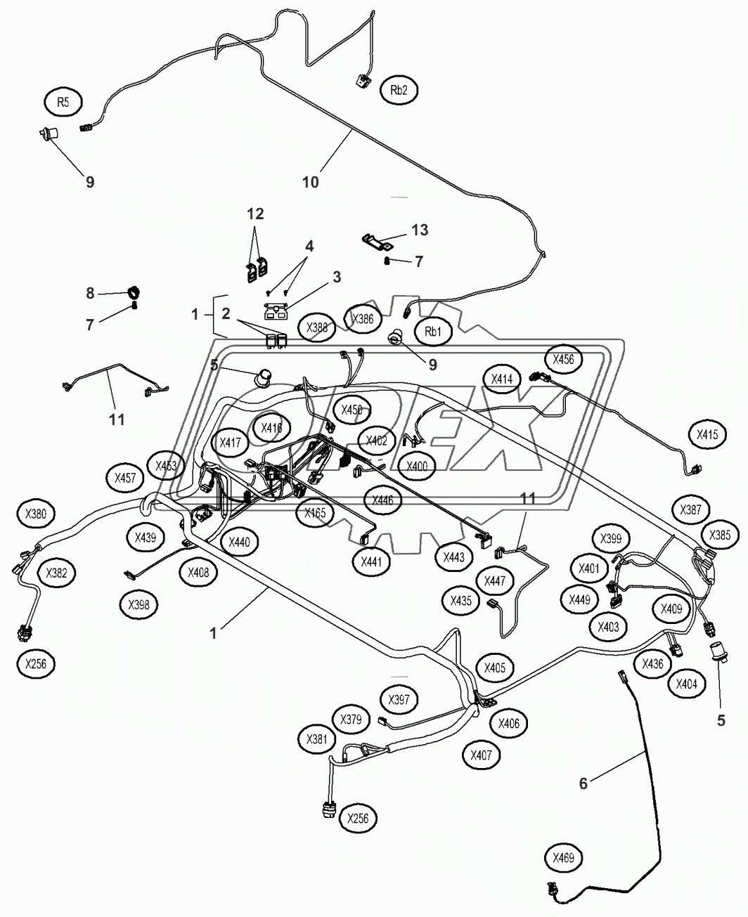 Roof Harness - Automatic Air Conditioner 2