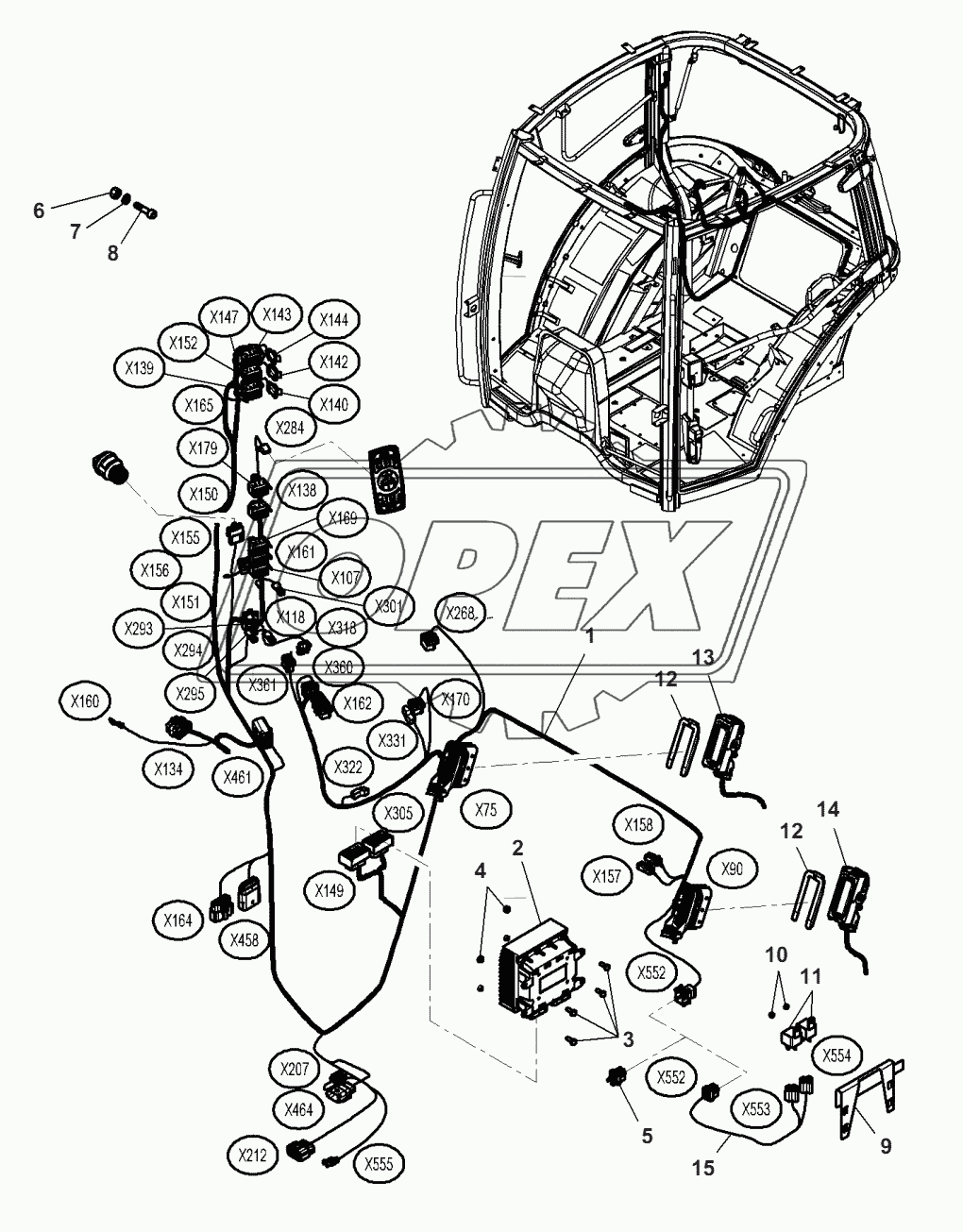 Pillar Harness - WITH ISOBUS