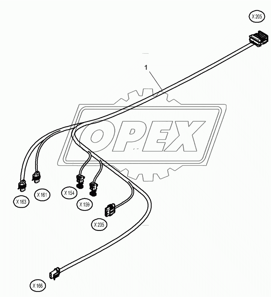 Front Axle Suspended Harness / Control Box