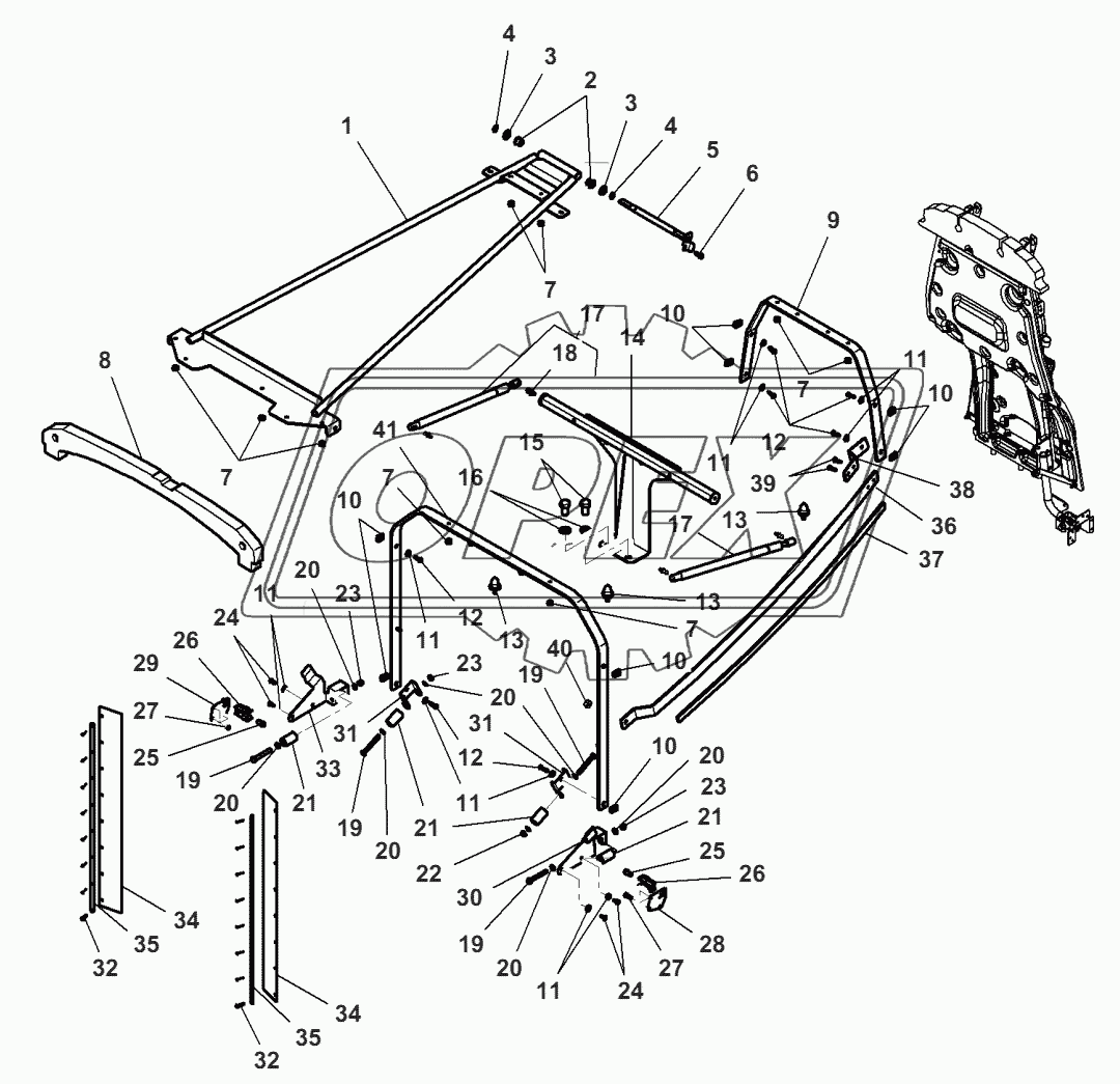 Sheet Metal - Hood Frame 1