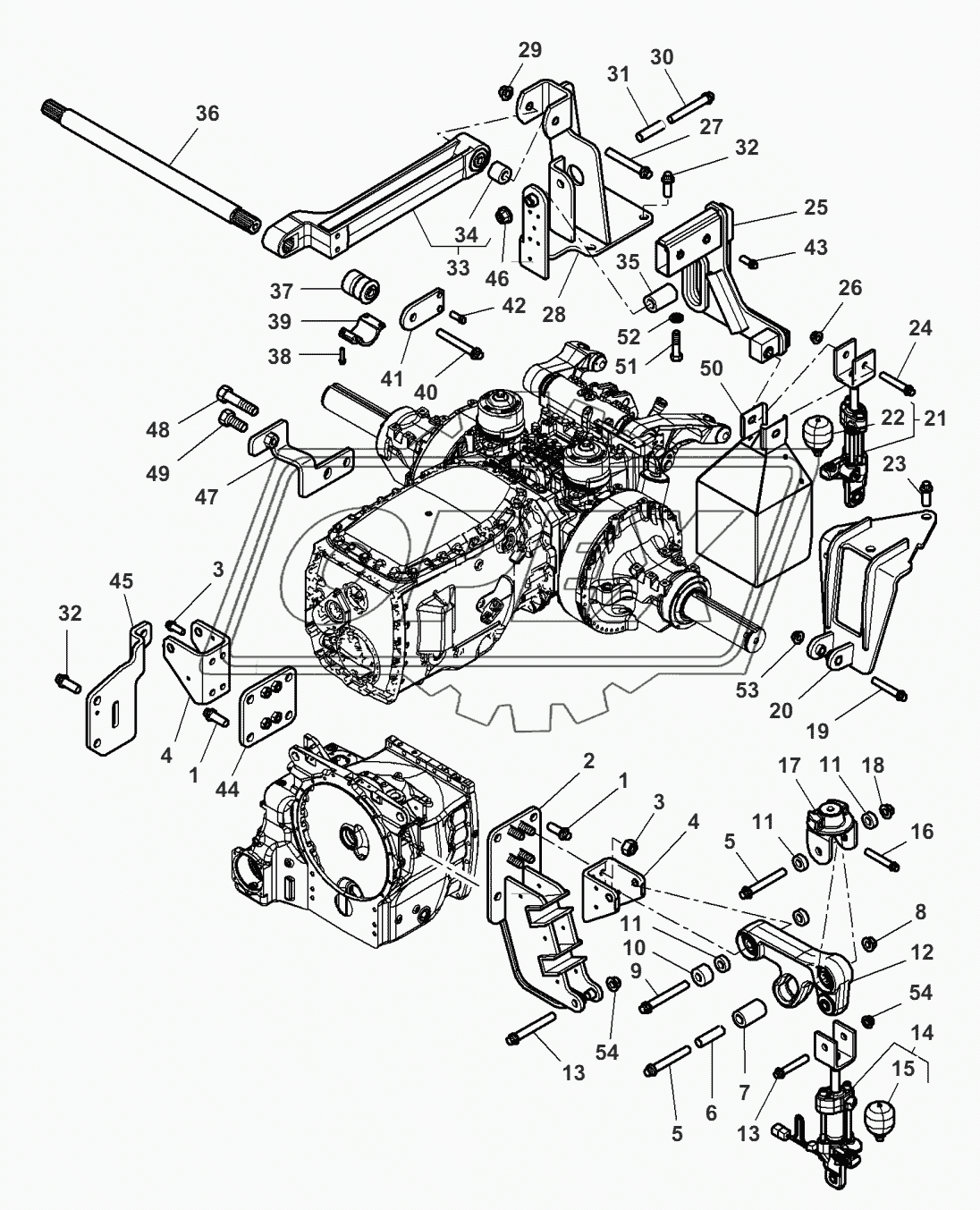 Cab Mountings - With Suspension - Optiride Suspension