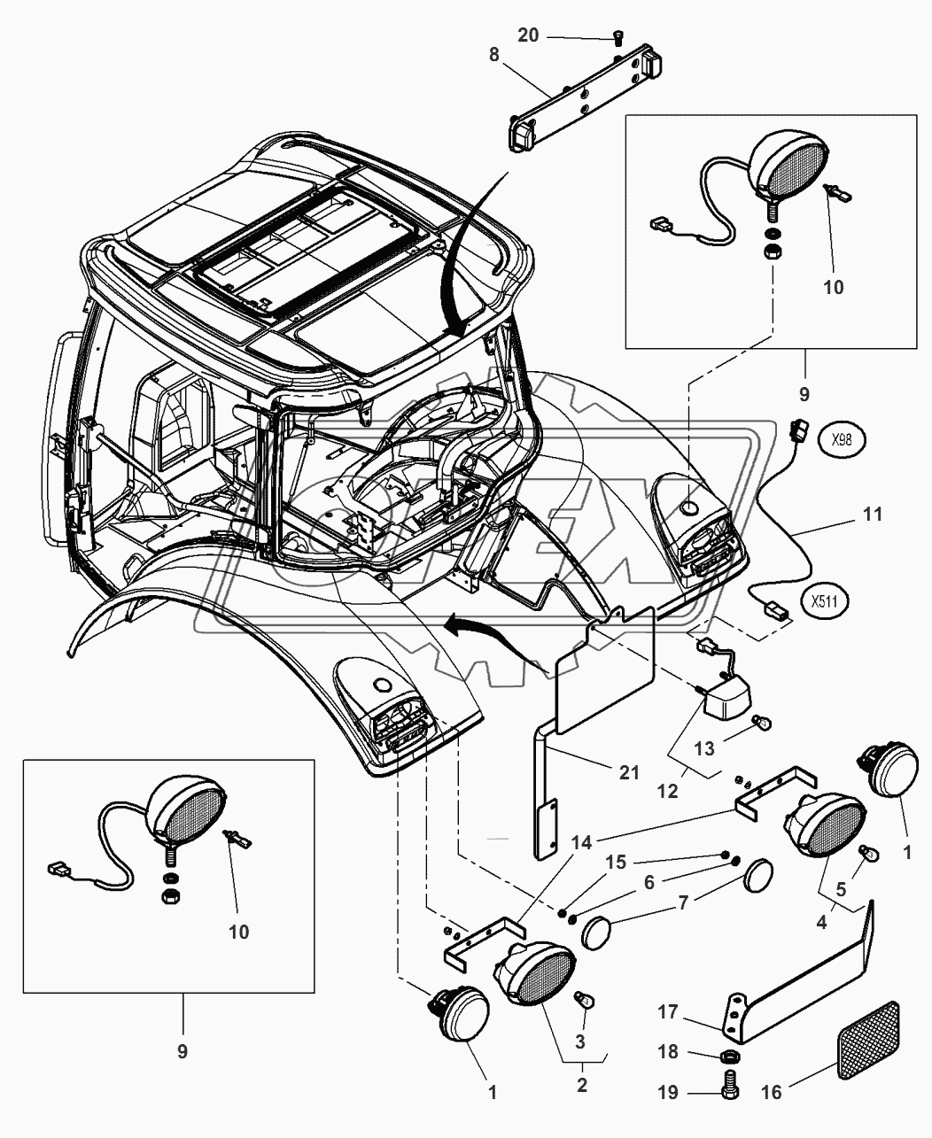 Lighting Equipment - Rear