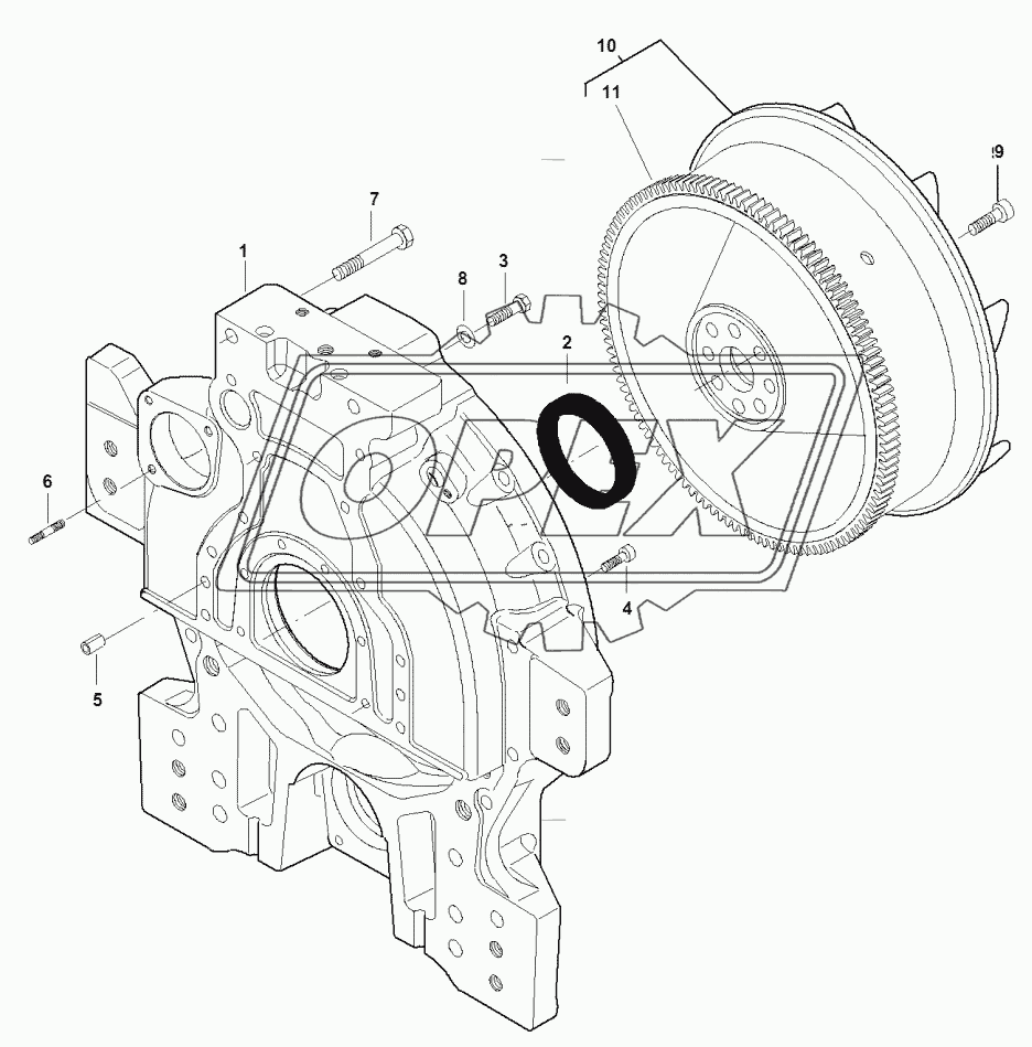 Flywheel and Flywheel Housing