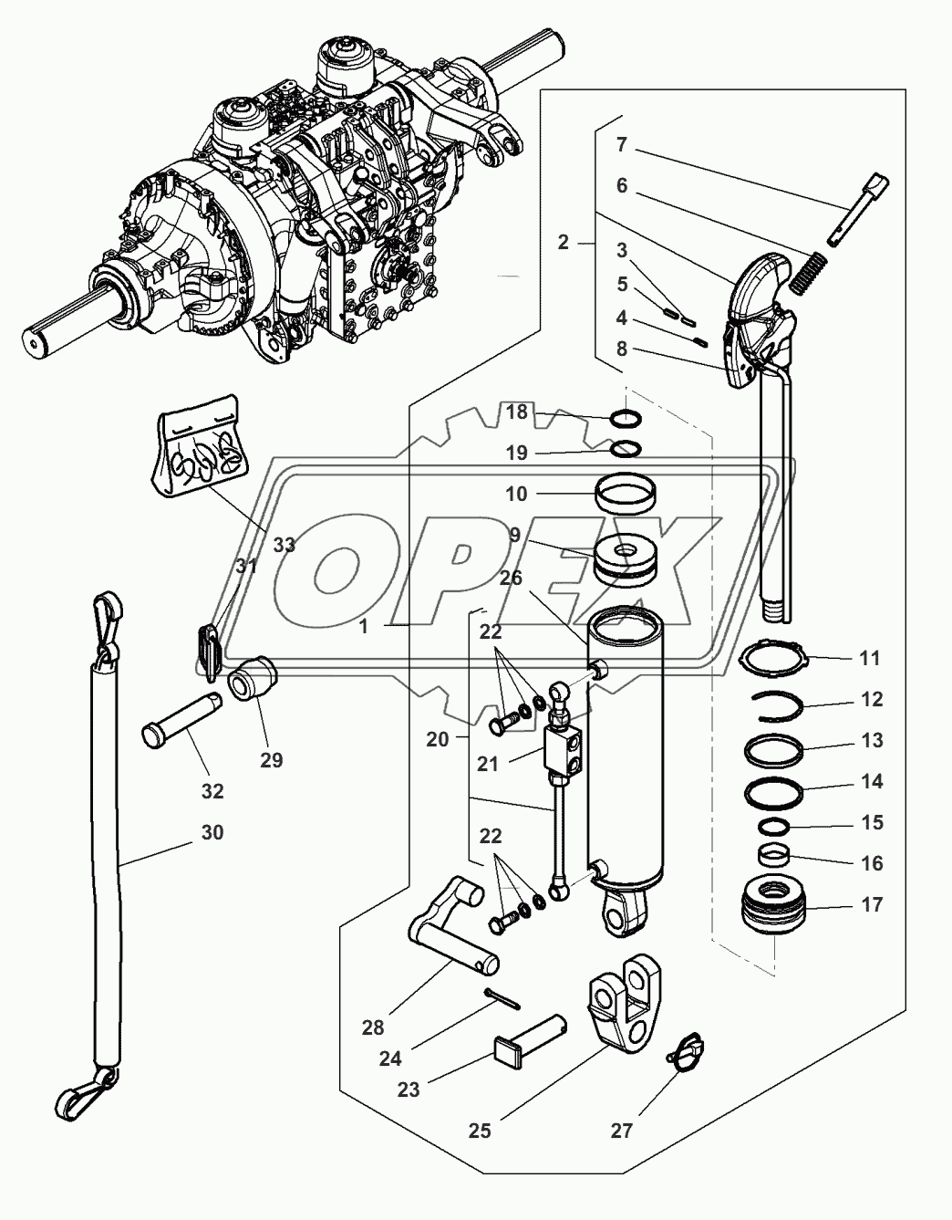 Top Link With Hook End - Hydraulic 1