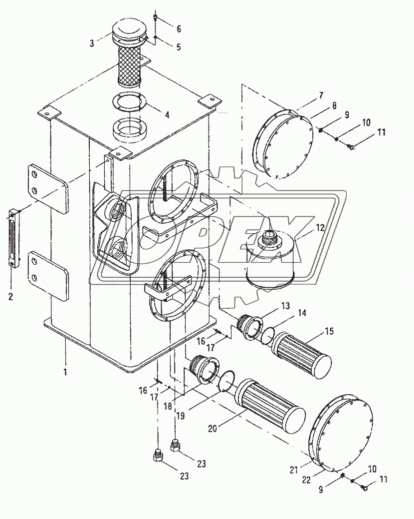 LW560F.7.1.13 Гидравлический масляный бак