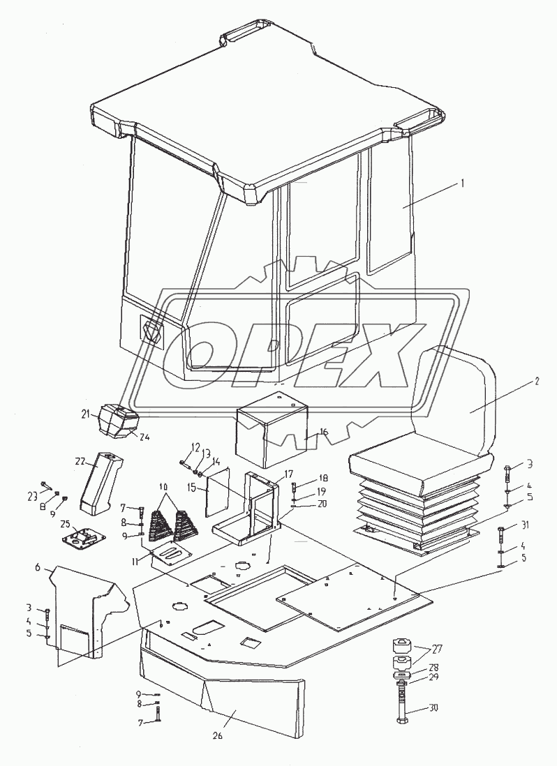 LW560F Кабина