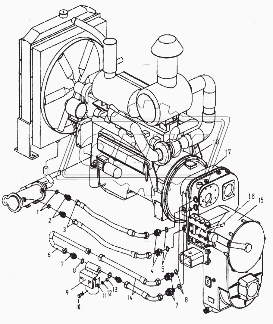 LW560F.1.2 Узел преобразователя крутящего момента трансмиссии